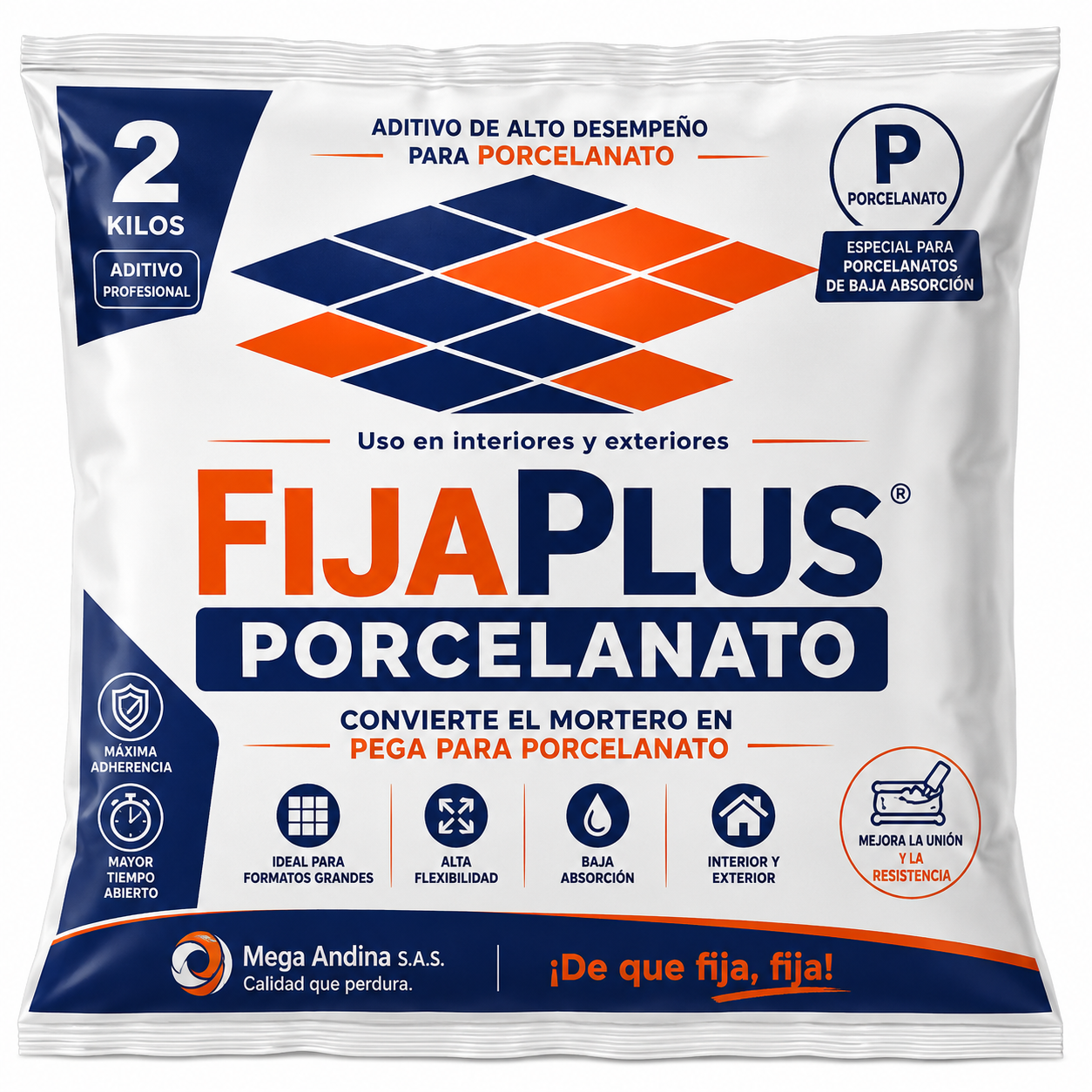 FijaPlus Porcelanato Mega Andina