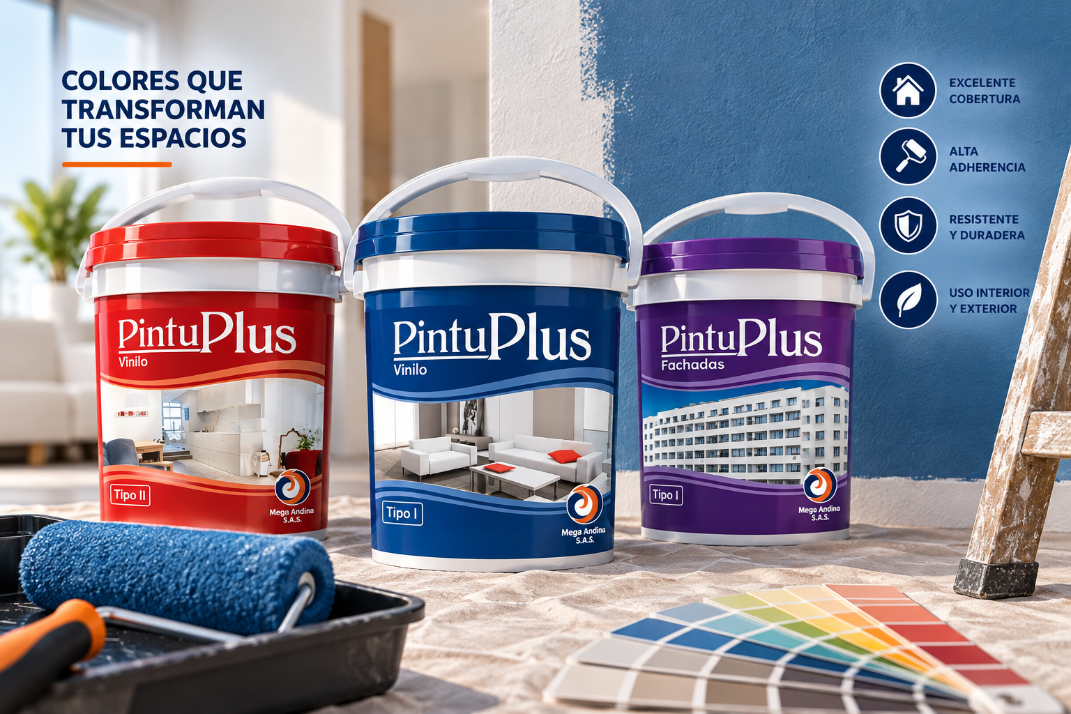 Pinturas PintuPlus Mega Andina